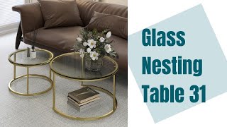 Furniture Assembly: Glass Nesting Table 31