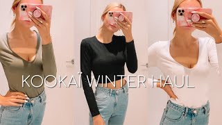 HUGE Kookai Winter Basics Tops TRY ON HAUL