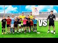 12 NIÑOS vs PORTERO PROFESIONAL *ULTIMO que FALLE PENALTI GANA*