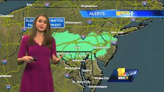 Partly cloudy, shower possible late Tuesday