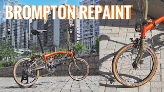 Brompton Repaint | Candy Orange | 4K