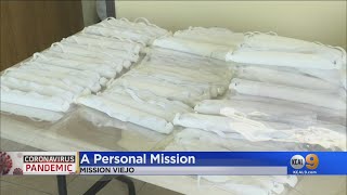 OC Nurse Sets Up Face Mask Assembly Line