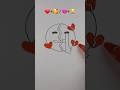 With love VS Broken Heart || Emoji Mixing Satisfying art #creativeart #satisfying