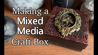 Mixed Media Craft Box Process | Gothic\Alternative Style