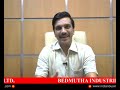 vijay vedmutha managing director bedmutha industries ltd..mumbai video bse code 533270 part 1