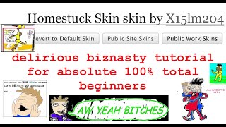 AO3 Homestuck Skin Tutorial Part 1 - for ABSOLUTE HTML BEGINNERS