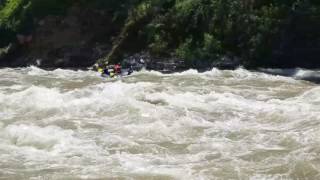 Rafters swim Staircase Rapids