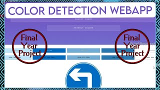 Image Color Detection Using Python Flask & Opencv|Final Year Projects|Miniprojects|#project#colors