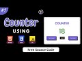 Build a Counter Project Using HTML, CSS & JavaScript 1️⃣2️⃣| HTML CSS & JavaScript | developer pani