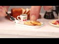 【ミニチュアフード】粘土で作るフレンチトースト diy miniature food french toast