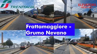 Treni in arrivo, transito e partenza a Frattamaggiore-Grumo Nevano [LIS, Rock, TAF, ETR 500 Y1 ecc.]