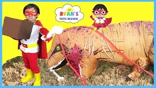 SUPERHERO KID RYAN TOYSREVIEW LIMITED EDITION T-SHIRT Family Fun For Kids Egg Surprise Toys