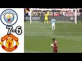 Man City Vs Man United (1-1)(7-6) on penalties | Community Shield ...