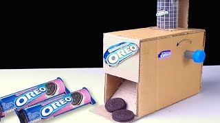 How to make OREO Vending Machine Easy from cardboard at home - Mr H2 Diy  Candy Vending Machine