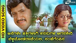 Aasegale Hakkigalaagi | Evergreen Duet Song | Simha Jodi | Vishnuvardhan | Manjula | SPB | S.Janaki