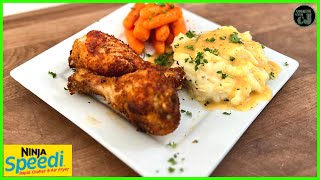 FRIED CHICKEN AND MASHED POTATOES! (Ninja Speedi Full meal in 15 minutes!)
