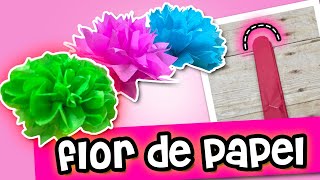 Como hacer FLORES DE PAPEL CHINA Punta redonda