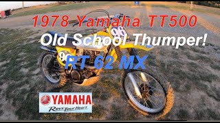 1978 Yamaha TT500 at RT62MX: Old School Thumper!