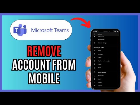 How do I delete my MICROSOFT TEAMS ACCOUNT from my mobile app in 2024!