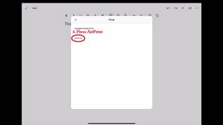 iPad: Printing from Google Docs