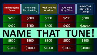 Guess the Song Jeopardy Style | Quiz #118