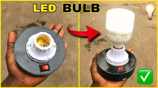 How to Make a Rechargeable Emergency LED Light | DIY Emergency LED Flashlight | light emergency