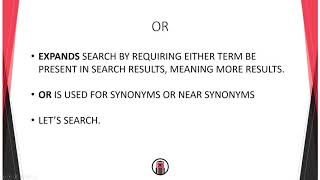 Effective Searching: Using Boolean Operators