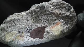 RHF Episode 1318 Lunar Highland Feldspar, notice every chondrule is a breccia 4k HD