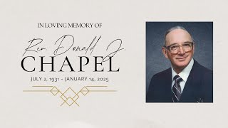 Funeral Service - Rev. Don Chapel - 1/21/2025