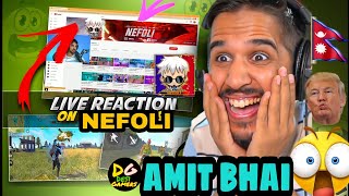 DESI GAMERS (Amit bhai) LIVE REACTION ON NEFOLI 😱 @DesiGamers_