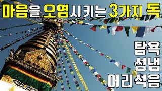 천수경 강의(37강) - 우리를 괴롭히는 3가지 독, 삼독심, 탐욕, 성냄, 어리석음 - 탐애, 진애, 치암중죄금일참회