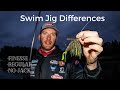 Swim Jig Differences: Finesse, Regular and No-Jack Swim Jigs