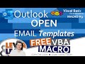 Outlook Open Email Templates | VBA Macro #9