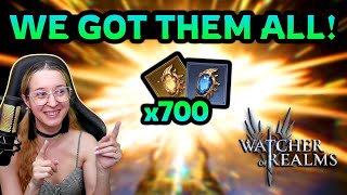 INSANE LUCK with 700+ SUMMONS ✤ Watcher of Realms