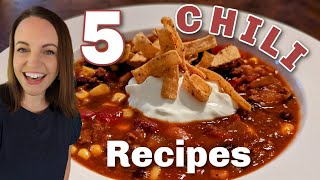 Gimme CHILI!!! 5 of the BEST CHILI recipes for Fall!!