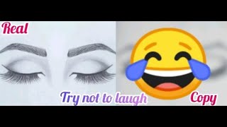 farjana drawing academy recreation | real VS copy | try not to laugh 😂😂