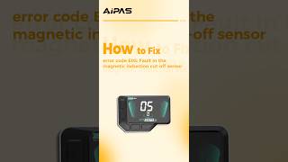 How to fix error code E05 Fault in the magnetic induction cut off sensor