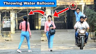 Throwing Water Balloons From Bike | Part 3 | Prakash Peswani Prank |