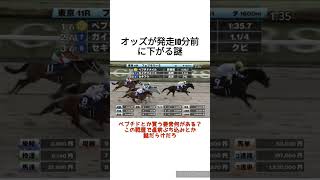 【悲報】ペプチドナイル単勝オッズが発走10分前に下がる謎　 #競馬