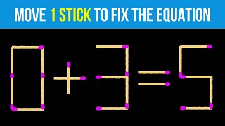 10 Matchstick Puzzles That'll Unlock Your Brain