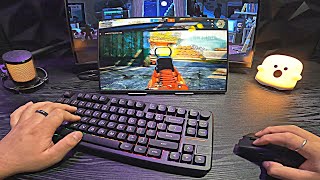 EPOMAKER Galaxy70 Keyboard Unboxing ASMR😴🌿 | PUBG MOBILE 120 FPS + HDR HD PC Emulator Gameplay (POV)