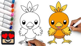 How To Draw Pokemon | Torchic