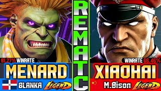 SF6 — MenaRD in Japan | Rematch (vs XiaoHai) Blanka vs Vega M.Bison ▰ High-Level Street Fighter 6