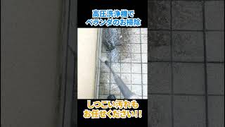 【便利屋】高圧洗浄機でベランダ掃除【お助け処ch】#便利屋 #cleaning #掃除 #高圧洗浄機 #ベランダ #ハウスクリーニング #クリーニング #お助け処  #shorts #ショート動画