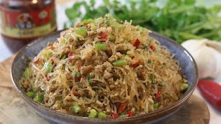 Easy Glass Noodles w/ Ground Pork Recipe