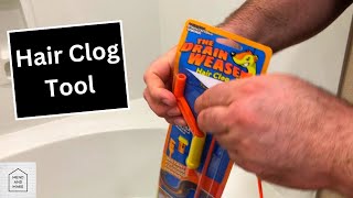 How to clean a drain using the Drain Weasel Hair Clog Tool Kit