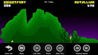 Pocket tanks Tournament Knightfury vs Metallian Final Round I