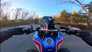 AFRICA TWIN TOP SPEED WHEELIES POV PURE SOUND