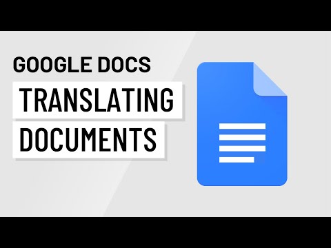 Google Docs: Перевод документов