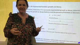 Lesson 7.6B/7.7B Part 1 (Exponential growth and decay)